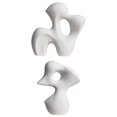 thumbnail image 1 of 2 piezas modernas estatuas de para el hogar de Centerpeice, escultura de estatua de cerámica irregur de arte abstracto para decoración Sunnimix escultura abstracta, 1 of 8