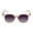 Glacier Pink, variant on "The Modish" Women's Fashion Reading Sunglasses – Full Lens, No Bifocal, UV Protection, Stylish & Comfortable - Jet - 3.00