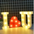 thumbnail image 7 of Morttic LED Letter Lights Alphabet Light Up Sign Night Light for Home Party Wedding Decoration - M, 7 of 7