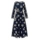 thumbnail image 2 of Vestido de mujer Vintage con estampado de lunares, vestido largo, ropa islámica musulmana, 2 of 4
