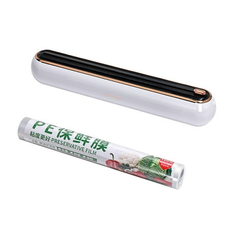 

HYmarket Punch-Free Cling Film Cutter - Wall Mount Hidden Blade - Magnetic Wrap Dispenser - Tear-Free - Large Roll Disposable Plastic Wrap Cutting Box - Kitchen Supplies