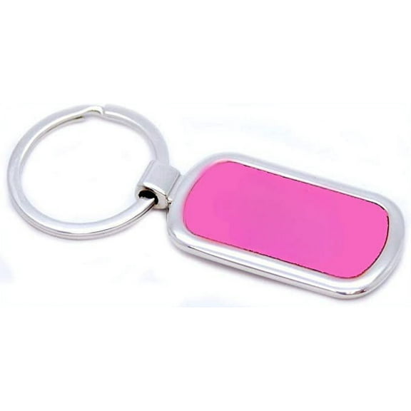 Gifts Infinity® Car Or House Keychain - (Oval, Pink)