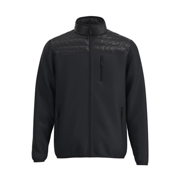 Chamarra George Talla G para Hombre Polar con Nylon Negro