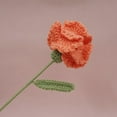 thumbnail image 2 of Bgsha Carnation Crochet Flower Single Bunch Knitted Flower Mother's Day Present, 2 of 9