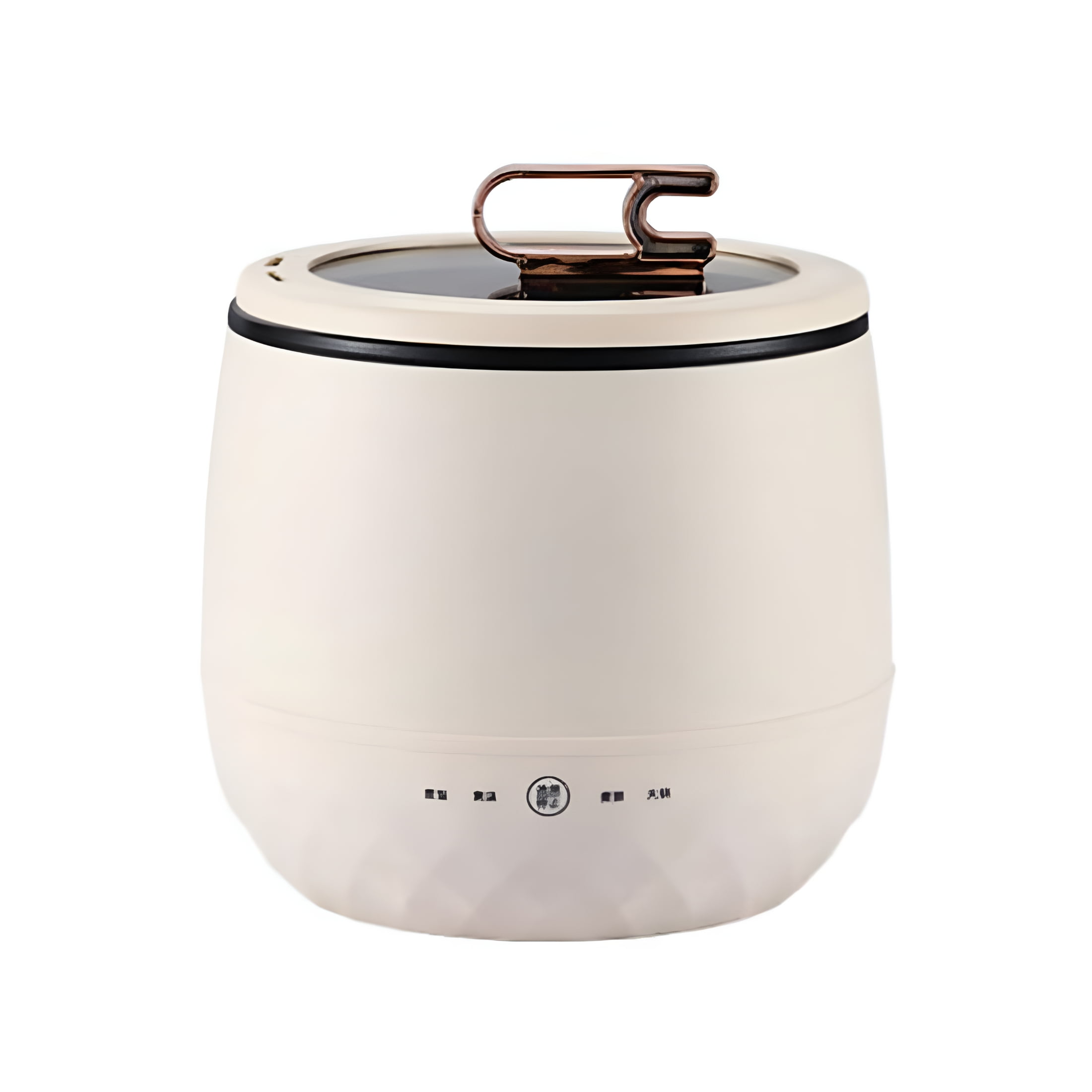 HIBIBUD Smart Mini Rice Cooker Multifunctional Electric Rice Cooker 6 in 1 Non Stick Ceramic Pot with Lid Mini Hot Pot Portable Mini Rice Cooker