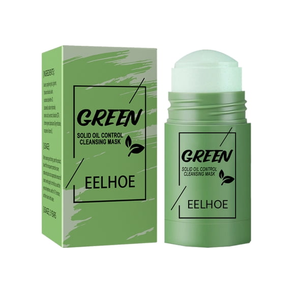 LEHOZIHEQ Green Tea Clay Stick, Cleanse Green Tea Plant Cleaning Paste, Blackhead Remover Mask for All Skin Types