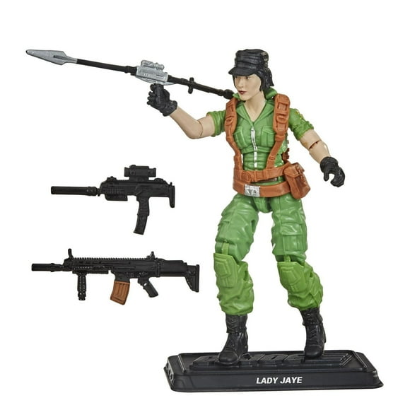 G.I. Joe Retro Lady Jaye Toy 3.75-Inch-Scale Collectible Action Figure with Multiple Accessories, Toys for Kids Ages 4 and Up
