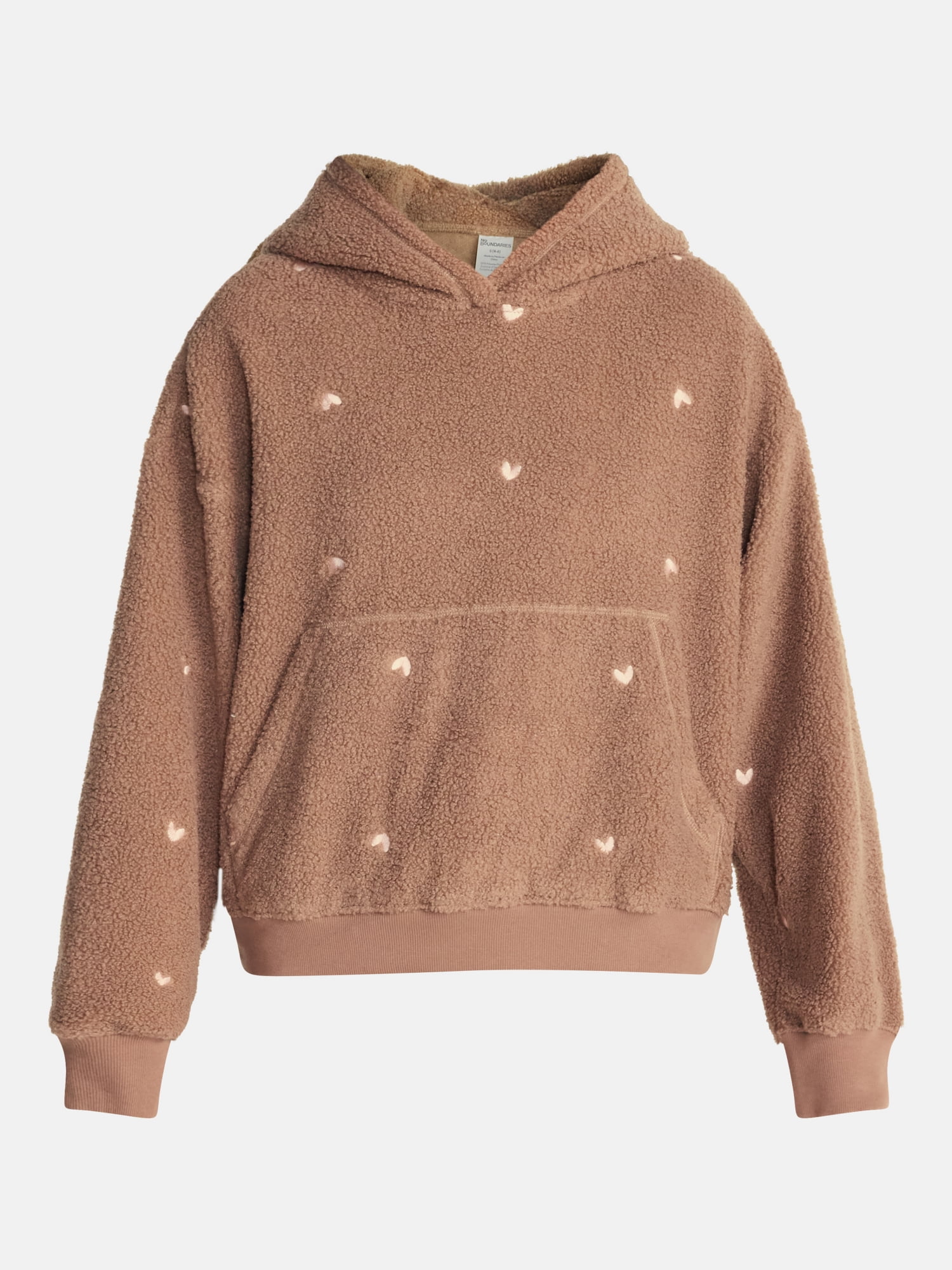 No Boundaries Cozy Teddy Hoodie, Women’s XS-2X