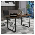 thumbnail image 2 of 71 Inches Executive Table, Oval Home Office Table with Cable Management Hole & Metal Frame, Seminar, Conference Table for 10 People, Large Business Furniture for Meeting Room, 2 of 8