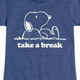 thumbnail image 3 of HYBRID APPAREL - Peanuts - Take A Break - Toddler & Youth Girls Short Sleeve Graphic T-Shirt, 3 of 5