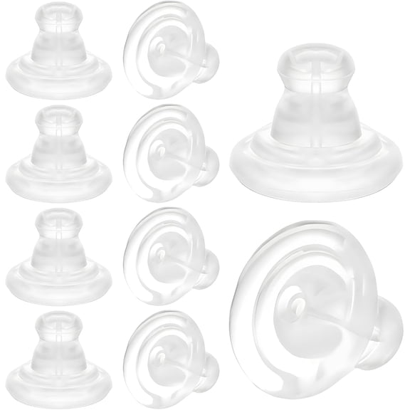 Silicone Earring Backs For Wire Earrings Locking Earrings Back For Studs/Droopy Heavy Comfort Rubber Earring Backs For Studs Safety Back Stoppers For Women Men