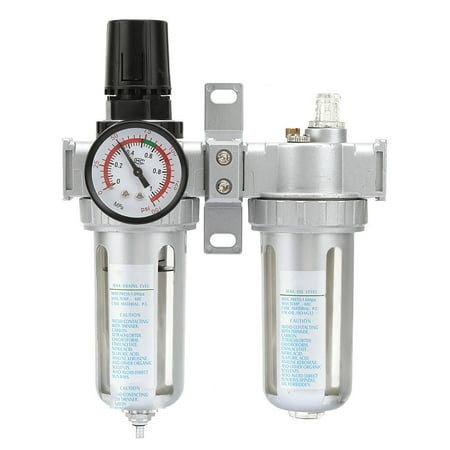 Compresor Trampa de Humedad-Presión de Aire Compresor Regulador Filtro Lubricador Regulador de Agua de Aceite con manómetro(SFC200)