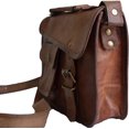 thumbnail image 3 of 13" Leather Messenger Bag Laptop case Office Briefcase Gift for Men Computer Distressed Shoulder Bag, 3 of 4