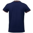 thumbnail image 2 of XRAY JEANS Men's Athletic Slim Fit Ribbed Crewneck T-Shirt, Soft Stretch Performance Cotton Solid Color Tee for Men, Twilight Blue/Tangerine, Size Medium, 2 of 6