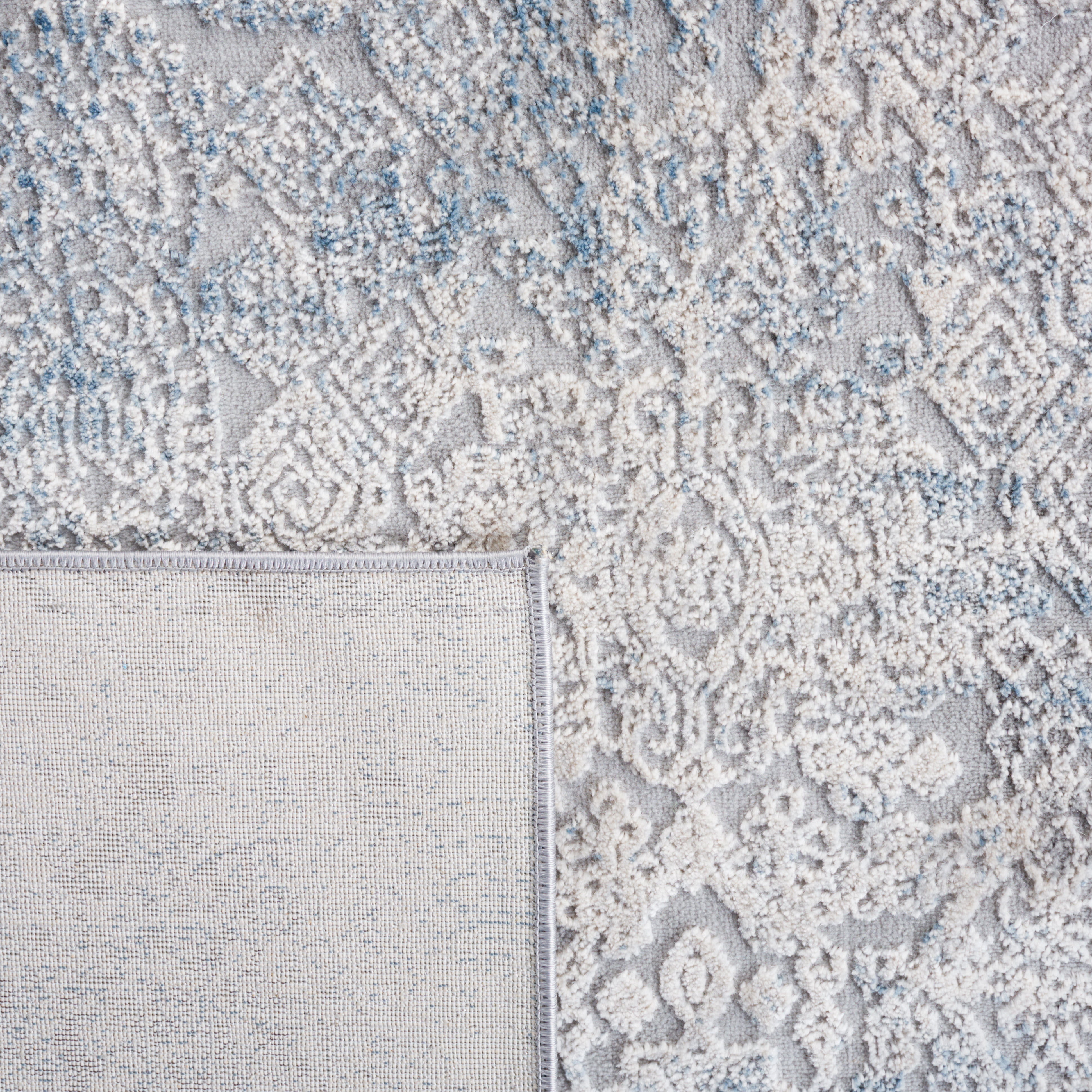 SAFAVIEH Vogue Darion Abstract Area Rug, Grey/Blue, 9' x 12'