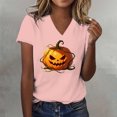 thumbnail image 2 of Bovemsi Business Casual Tops for Women Soft Loose‑Fit V‑Neck Graphic Short‑Sleeve Prints Fashion Outfits Clothes Breathable XL, 2 of 4