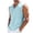 Light Blue-33, variant on Men's Linen Sleeveless V-Neck Tank Top, Casual Frayed Edge Muscle Summer Shirt Breathable