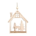 thumbnail image 1 of Christmas Wooden Tree Pendants DIY Ornaments For Christmas Party Decoration, 1 of 4