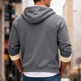 thumbnail image 6 of yuCgh Men's Winter Fleece Lined Hooded Jacket, Thickened Zip Up Coat with Multiple Pockets, Casual Outdoor Jacket for Cold Weather & Daily Wear,Dark Gray,XL, 6 of 7