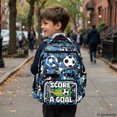 thumbnail image 6 of FUIALDOLG Soccer Stars Waterproof School Bag for Daily Use Scuola, Durable Multiple Pockets 600D Polyester Kids Backpack, 6 of 9