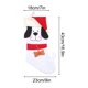 thumbnail image 3 of Media de huesos de perro navideña para mascotas | Bolsita de regalo con forma festiva para premios y juguetes para perros | Decoración navideña de tela roja | Bonita media navideña reutilizable para, 3 of 6