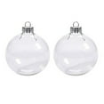 thumbnail image 2 of SUSUchens Clear Christmas Ball Refillable Shatterproof Reusable Holiday Decoration Xmas Tree Hanging Ball Ornament Pendant Party Supplies Gift 6 cm 2pcs, 2 of 11