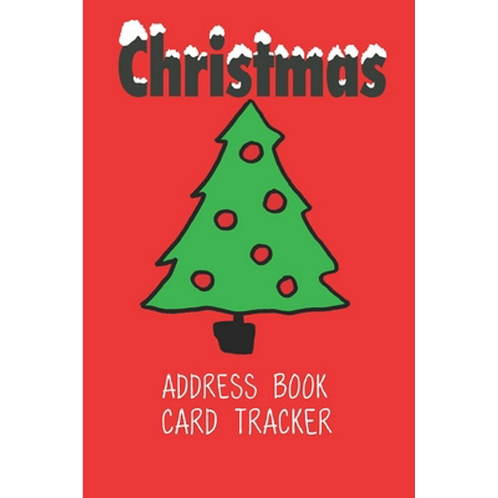 Christmas Address Book Card Tracker Holiday SixYear Send and