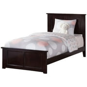 Leo & Lacey Twin Traditional Panel Bed in Espresso