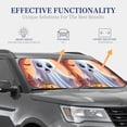 thumbnail image 4 of Windshield Sun Shade, Halloween Cute Ghost Pumpkin Foldable Car Sun Shade Windshield for Front, 2 Pieces, 4 of 7