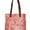 Persimmon Shibori, variant on Women's Cotton Tie Dye Tote Bag - Medium Sized Peach Color Handbag