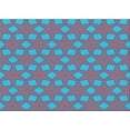 thumbnail image 1 of Ahgly Company Machine Washable Indoor Rectangle Transitional Bright Turquoise Blue Area Rugs, 6' x 9', 1 of 7