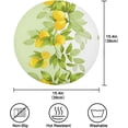 thumbnail image 4 of SKYSONIC Lemon Pattern Round Placemats for Dining Table Non-Slip Heat-Resistant Polyester Table Mats Set of 1 Washable Table Mats for Kitchen Dining Table Decoration (222), 4 of 7