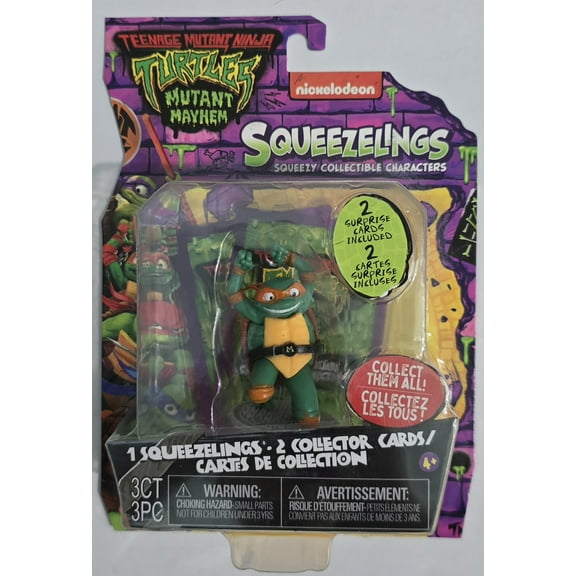 Teenage Mutant Ninja Turtles Mutant Mayhem Squeezelings Michelangelo Set