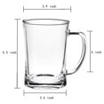 thumbnail image 2 of Juego de 6 vasos de cerveza grandes pesados con asa, vasos de cerveza de vidrio de 22 onzas, juego de vasos de cerveza tradicionales, 2 of 4