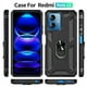thumbnail image 5 of Funda de teléfono para Xiaomi Poco X5 5G y Redmi Note 12 5G (Global) de Uso Rudo Shockproof + Cristal 9D, 5 of 5