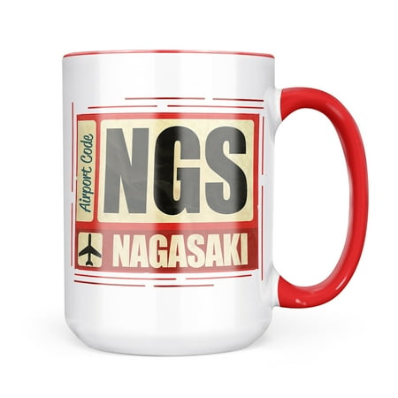 

Neonblond Airportcode NGS Nagasaki Mug gift for Coffee Tea lovers