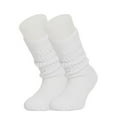 thumbnail image 3 of Cotton Slouch Socks for Boys and Girls White 3 Pairs 3-5 Years Old, 3 of 9