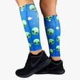 thumbnail image 2 of Aliens Compression Leg Sleeves S/M / Blue, 2 of 4
