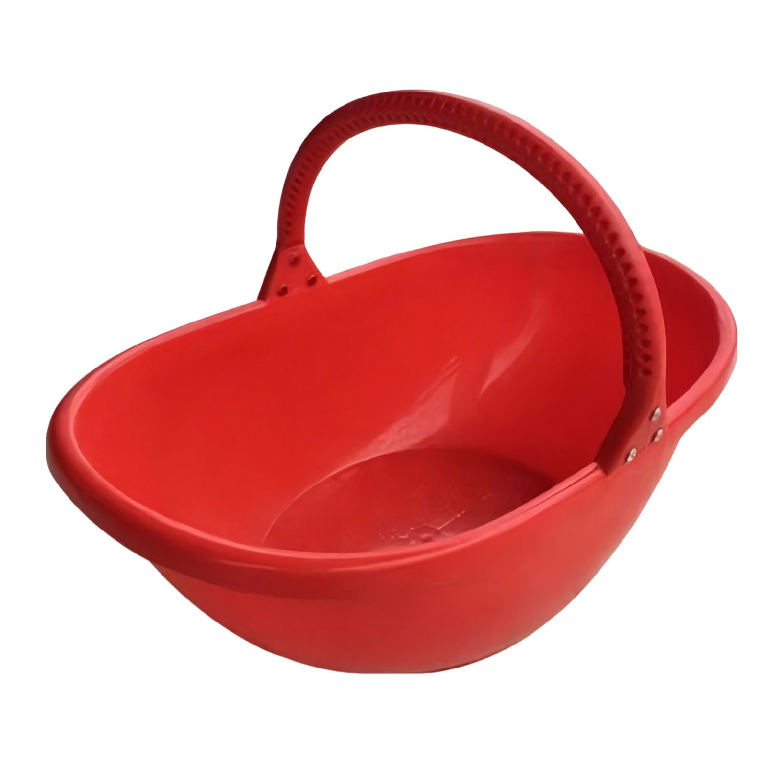koolsoo Garden Basket Vegetables Gathering Holder Reusable Holder with Ergonomic Handle Fruit Picking Basket for Backyard Countryside S