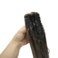 thumbnail image 5 of Unique Bargains 1 Pc Long Straight Hair Wig Hair Clips for Hair Extension 21.65" Length Light Brown, 5 of 6
