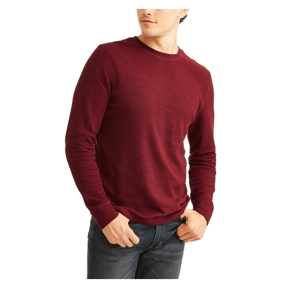 Faded Glory Faded Glory Men's Long Sleeve Thermal Crew Sweatshirt