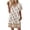 White, variant on Women's Floral Print V-Neck Short Sleeve Casual Dress with Pocket, Pullover Summer Dress, Comfortable Loose Fit, Fashionable Ladies Clothing,Pink,M