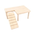 thumbnail image 2 of Wooden Hamster Platform with Climbing Ramp, Natural Wood Standing Ledge for Small Animal Cage Accessories, Syrian Hamster Dwarf Mouse Nesting Exercise Playground, 2 of 6