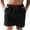 Black, variant on ZZwxWA Men Short Sales Casual Summer Workwear Clothing Printed Plus Size Elastic Shorts Holiday Beach Drawstring Cozy Style Short Pants Breathable Loose Fit Trousers Oversize Male Pants