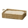 woven pet bed material: seagrass