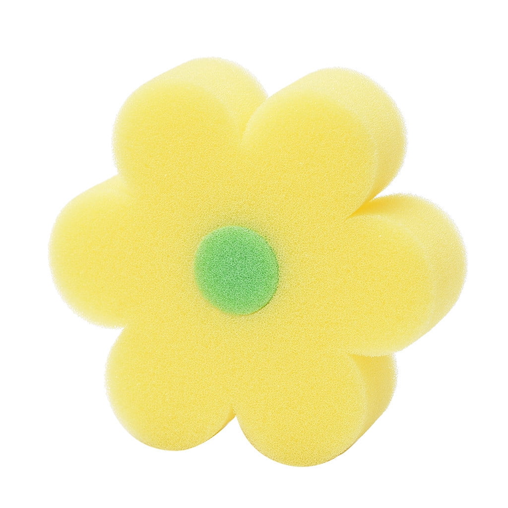 Bath Sponge Flower Shaped Comfortable Cute Body Sponges Scrubbers for Kids
