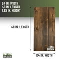 thumbnail image 6 of Restore Trail Brown Solid Wood Desk Tabletop, 6 of 10