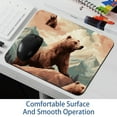 thumbnail image 6 of Bear 8.3x9.8 Inch Square Desk Mat with Non-Slip Rubber Bottom for Office and Gaming – Printed Mouse Mat, Desk Mat, Gaming Mouse Pad, 6 of 6