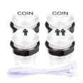 thumbnail image 3 of Arcade Joystick Buttons Kit Fosiya LED Ellipse Oval Style, 3 of 7