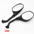 thumbnail image 2 of 2pcs 6mm 8mm Motorcycle Rearview Mirror E-Bike Rearview Mirrors Electromobile Back Side Convex Mirror Classic Oval, 2 of 2